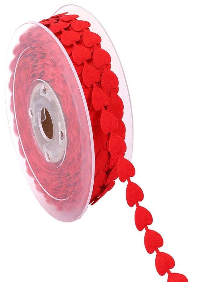 Aflyu Valentine's Day Heart Ribbon Fabric Gift Wrapping Ribbon for Valentine's Day, Wedding Decoration, 21.8 Yards - Image 3
